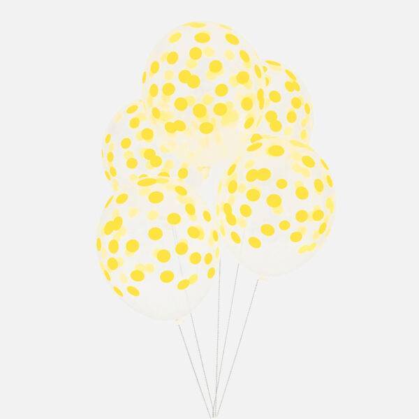 printed confetti balloon yellow MLD 1 – Pimm Parties