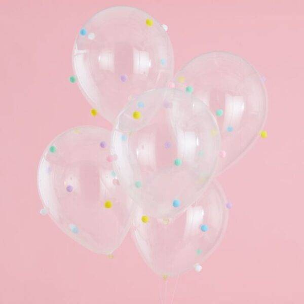 ps 553 pastel pom pom balloons – Pimm Parties