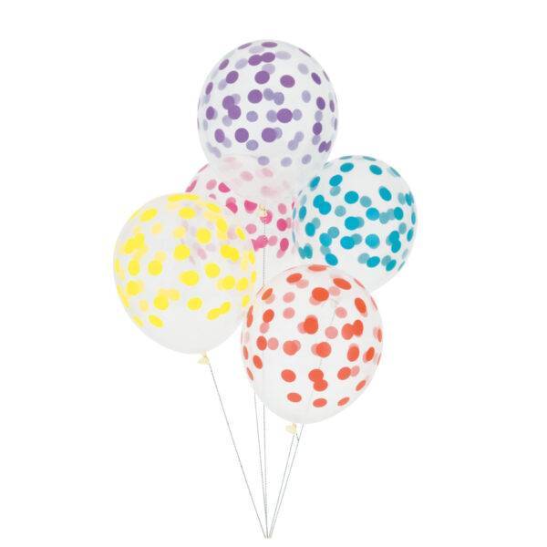 printed confetti balloon multicolour det MLD – Pimm Parties