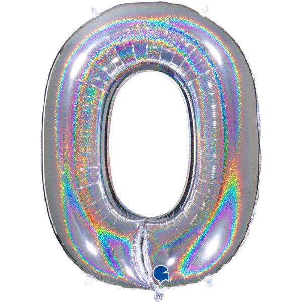 690GHS Number 0 Glitter Holographic Silver – Pimm Parties