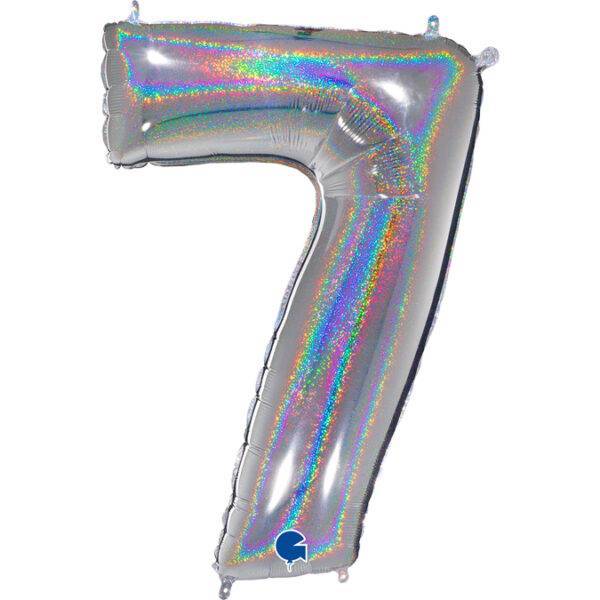 697GHS Number 7 Glitter Holographic Silver – Pimm Parties