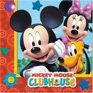 mickey mouse clubhouse napkins 2ply 33cm x 33cm pack qty 20 9912 p listagem – Pimm Parties
