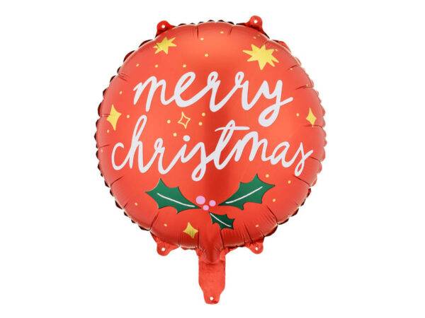 eng pl Merry Christmas foil balloon 45 cm 9147 2 – Pimm Parties