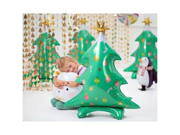 foil balloon standing partydeco christmas tree 78 x 94 cm 1 – Pimm Parties